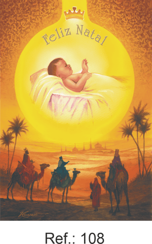 Cartão de Natal 21x15,5 cm com Envelope