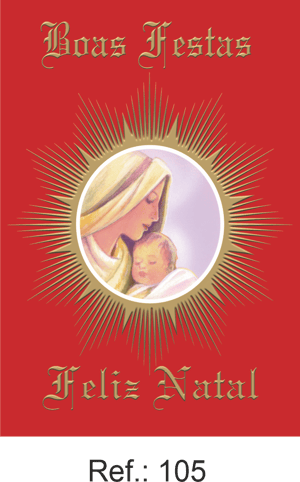 Cartão de Natal 21x15,5 cm com Envelope