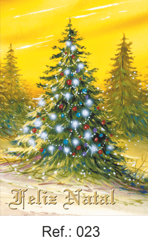 Cartão de Natal 15,5x11 cm com Envelope