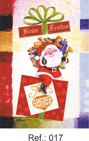 Cartão de Natal 15,5x11 cm com Envelope