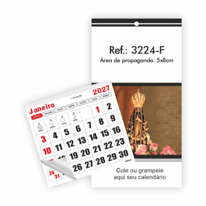 Imã de Geladeira com Bloco 8x7,8cm Ref.: 3224-F