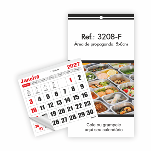 Imã de Geladeira com Bloco 8x7,8cm Ref.: 3208-F