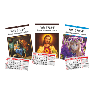 Calendário de Parede com Furo Ref.: 3700-F