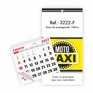 Imã de Geladeira com Bloco 8x7,8cm Ref.: 3222-F Base Papel Alto Alvura 180 g | Bloco Papel 56g 8x15cm Destacado 1 cromo   