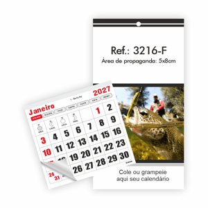 Imã de Geladeira com Bloco 8x7,8cm Ref.: 3216-F