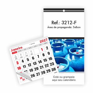 Imã de Geladeira com Bloco 8x7,8cm Ref.: 3212-F