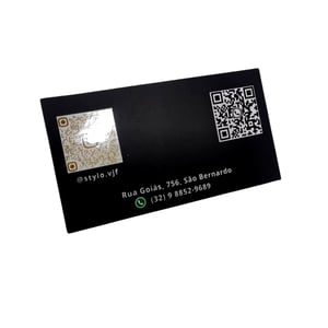 Cartão de Visita c/ Verniz Local e Lam. Fosca