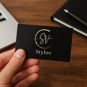 Cartão de Visita c/ Verniz Local e Lam. Fosca