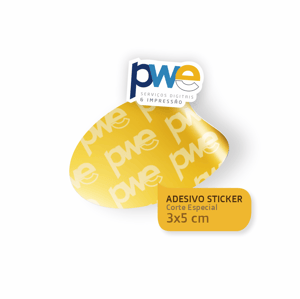 Adesivo Sticker Oval - 3x5 cm - 24 unids por Folha Adesivo Vinil Brilho 3x5 4x0 ( Colorido Frente só Frente )   