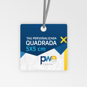 Tag - Colorida Frente e Verso - 5x5 cm Papel Brilho 240g 5x5 cm 4x4 ( Colorido Frente e Verso )   