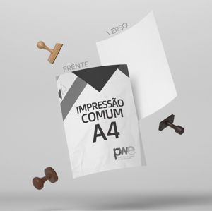 Impressão Offset - A4 - Preto e Branco Frente Papel Offset A4 - 29x21 cm 1x0 ( Preto e Branco só Frente )   