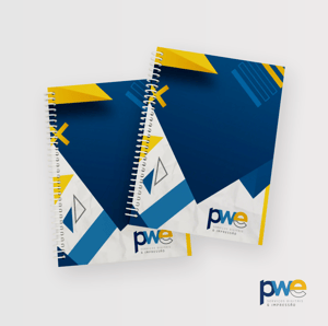 Caderno A4 Personalizado  A4 - 29x21 cm 4x0 ( Colorido Frente só Frente )   