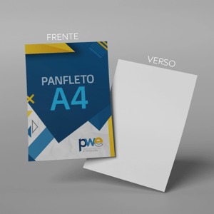 Panfleto/Flyer A4 Couche 115g A4 - 29x21 cm 4x0 ( Colorido Frente só Frente ) Sem Verniz Corte Reto 