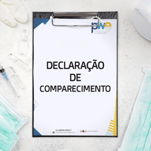 Declaração de Comparecimento Papel Sufite 90g A5 - 21x15 cm 1x0 ( Preto e Branco só Frente )  Bloco com 100 Folhas 