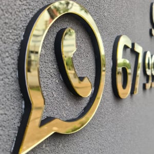 Letra Caixa com Led Indireto e Face em Acrílico