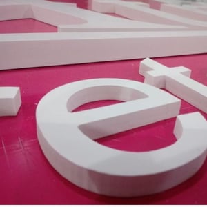 Letra Caixa PVC Expandido 10cm Altura