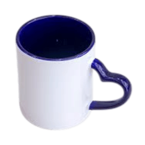 CANECA INTERIOR E ALÇA CORAÇÃO COLORIDO