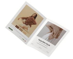 FOLDER A4 HORIZONTAL GLOSY 120G A4 29,7X21 CM IMPRESSÃO 4X4 BRILHO CORTE RETO / COM 1 DOBRA 