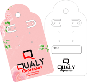 TAG RETANGULAR GLOSSY 240G 5X9 CM IMPRESSÃO 4X4 BRILHO OU FOSCO CORTE ESPECIAL 