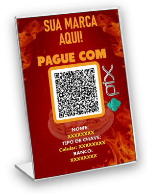 PLACA PIX FORMATO (L) ACRÍLICO 10X15 CM IMPRESSÃO 4x0 TRANSPARENTE APLICAÇÃO VINIL BRANCO BRILHO ENVIAR SUAS INFORMAÇÕES PELO WHATSAPP