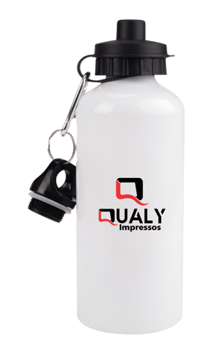 GARRAFA SQUEEZES COM 2 TAMPAS ALUMÍNIO 600 ML IMPRESSÃO 4x0 BRILHO PERSONALIZADO ENVIAR SUAS INFORMAÇÕES PELO WHATSAPP OU ÁREA DO CLIENTE