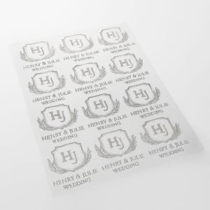 Adesivo Transparente com Hotstamping