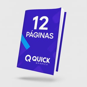 Revista com 12 Páginas Papel Couchê 115g 15x20cm 4x4 - Colorido Frente e Verso  Dobra e Grampo 8 Páginas