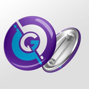 Botton 32mm Metal de alta qualidade Redondo 32mm 4x0 - Colorido frente  Com alfinete 