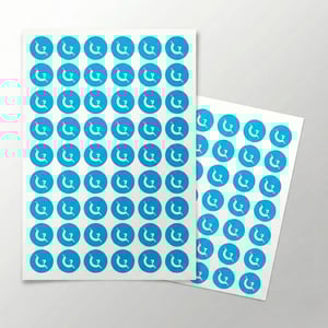 Adesivo em Vinil - Cartela Personalizada Vinil Adesivo Personalizado 4x0 - Colorido Frente  Semi corte Personalizado Entregue em Cartela A4 ou A3