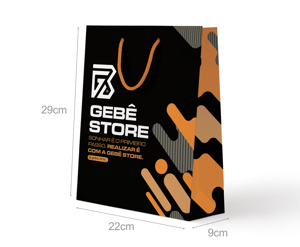 SACOLA DE PAPEL PERSONALIZADA SCP04 29X22X9 PREENCHIMENTO COLORIDO PAPEL OFFSET 180g 29X22X9 IMPRESSÃO COLORIDA SEM LIMITE DE CORES SEM REVESTIMENTO REFORÇO DE ALÇA DOBRA DUPLA A impressão pode variar em até 15% da tonalidade de sua logo, pois cada tela de celular ou monitor tem uma calibragem diferente. Assim como pode haver diferença de tonalidade de um produto para outro.