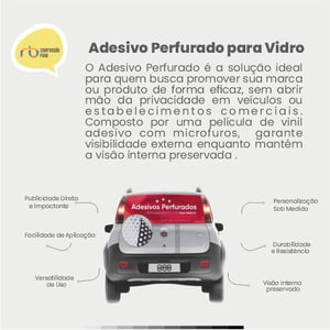 Adesivo Perfurado para Vidro