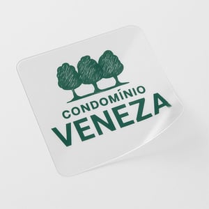 Etiqueta adesiva transparente