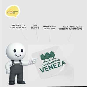 Etiqueta adesiva transparente