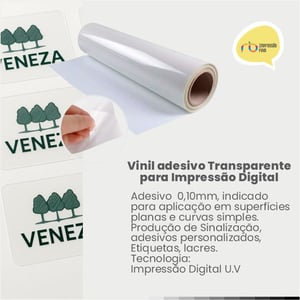 Etiqueta adesiva transparente