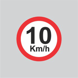 Placa 10km/h