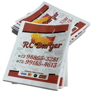 Panfletos Rápido offset 90g 15x21 4x0 Sem verniz Corte Reto 