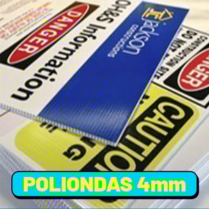 IMPRESSÃO UV - 40x60 cm Polionda 4mm 40x60 cm Personalizado Impressão UV Fosca Sem Acabamento 