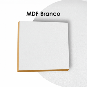 Corte a Laser - Chapa de MDF Branco
