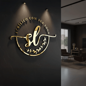 Corte a Laser - Acrílico Espelhado Dourado