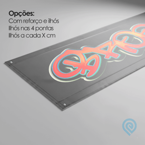 Lonas Grandes Formatos - Com reforço + ilhós