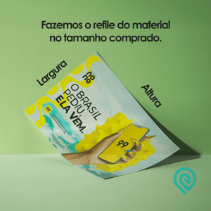 Adesivo Transparente Brilho Personalizado - m²