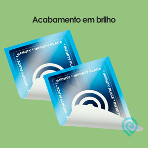 Adesivo Transparente Brilho Personalizado - m²