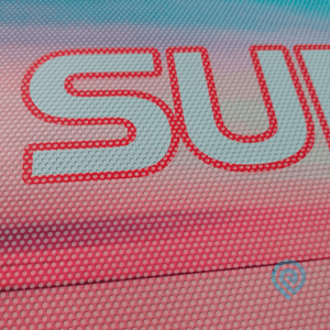 Adesivo Perfurado Por Rolo - Largura 134