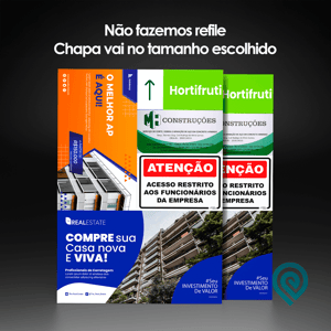 Placa de PS Impressão UV - Grade