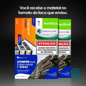 Placa de Ps Adesivada + Corte Especial