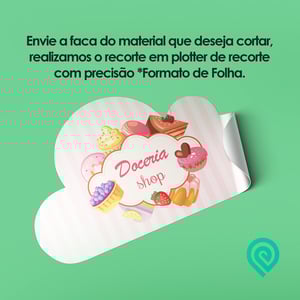 Cartela de Adesivos Transparente com Recorte - A3