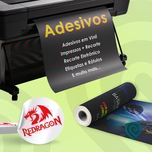 Cartela de Adesivos Transparente com Recorte - A4