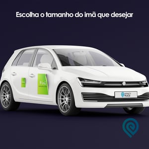 Imã para Carro - Retangular / Quadrado