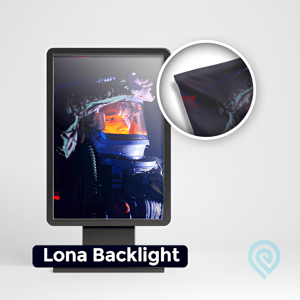 Lona Backlight - Por Rolo Lona 440g - Fosco Somente a impressão | Compre mais barato   Sem acabamento 