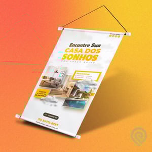 Banner 440g - Lona 440g Você escolhe o tamanho por m² Alta Resolução CMYK - Impressão realizada com tintas ecológicas  Diversos tipos de acabamento Corte reto (refile)